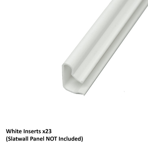 Slatwall panel pvc - pvc, inserts