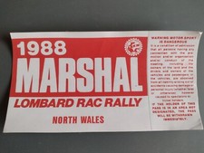 Lombard RAC Rally Sticker