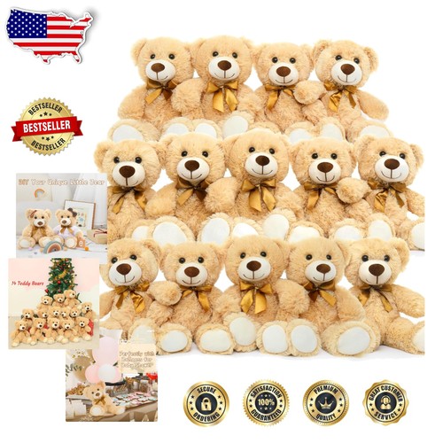 14pc brown teddy - 14pc,