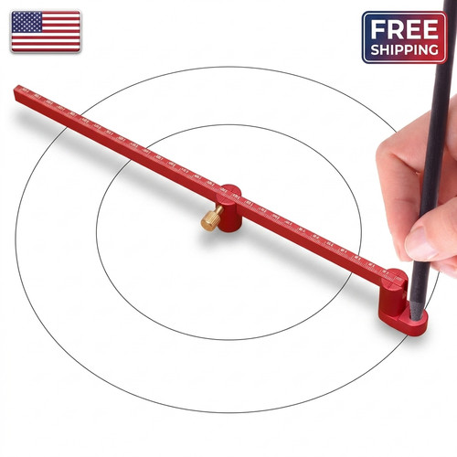 Adjustable compass ruler - compass,