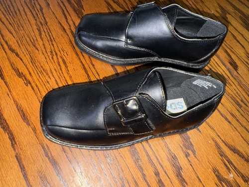 Boys size black dress shoes - black,