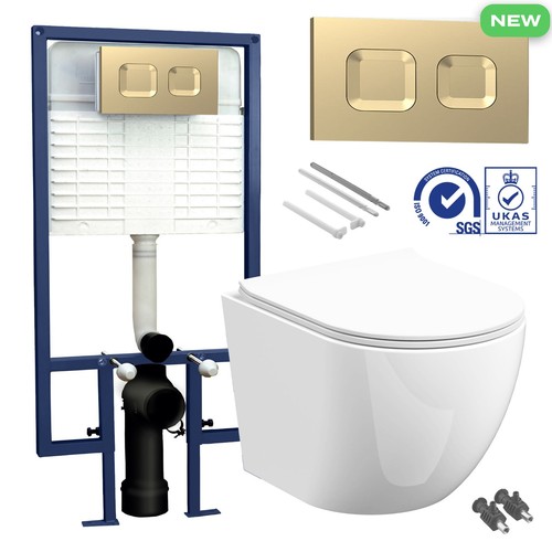 Rimless wall hung toilet pan - wall,