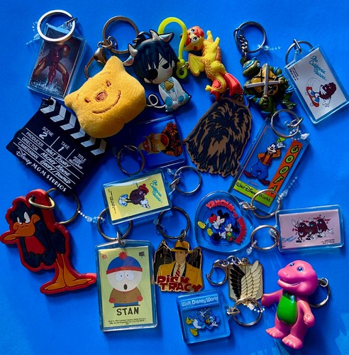 Various key chains mostly - various, chains,