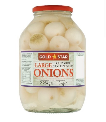 Gold star chip shop style - gold,
