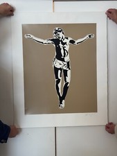 Blek le Rat Gold Jesus 2008 Print Signed Limited Edition
