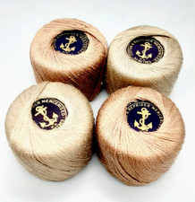 4 Vintage Anchor Mercerised Cotton Embroidery? Thread - Shades of Brown