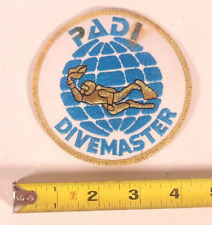 PADI DIVEMASTER  SCUBA DIVE SHOULDER PATCH  4".