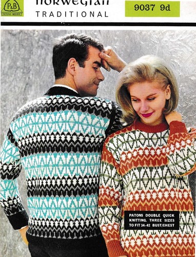Knitting pattern copy 1950s - knitting,