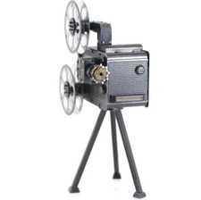 Old Fashioned Film Projector 3D Full Colour Self Assembly DIY Metal Model Kit UK