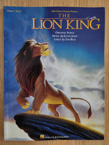 Lion king for piano - king, vocal