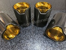 4 x Bmw Exhaust Tips Carbon