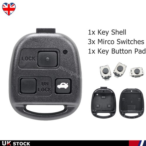 Button remote key fob - key, case