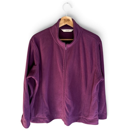 Ladies purple fleece jacket - ladies,