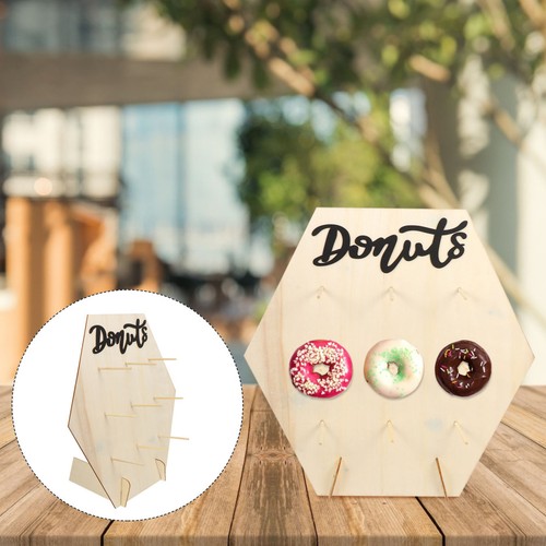 Sets wooden donut display - wooden,