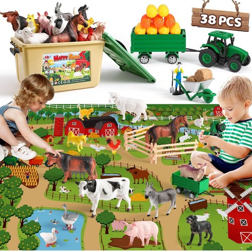 38pc realistic animal - 38pc,