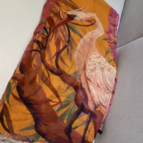 Powder toki bird scarf - powder,