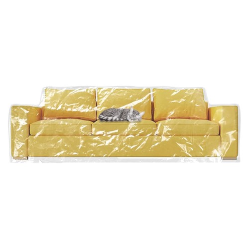 Clear vinyl couch - clear,