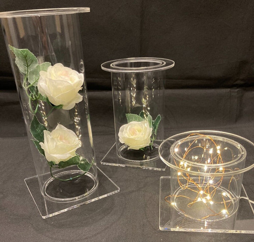 Tier acrylic wedding - acrylic, cake
