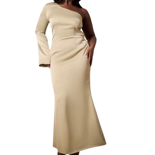Plt one shoulder - shoulder, satin