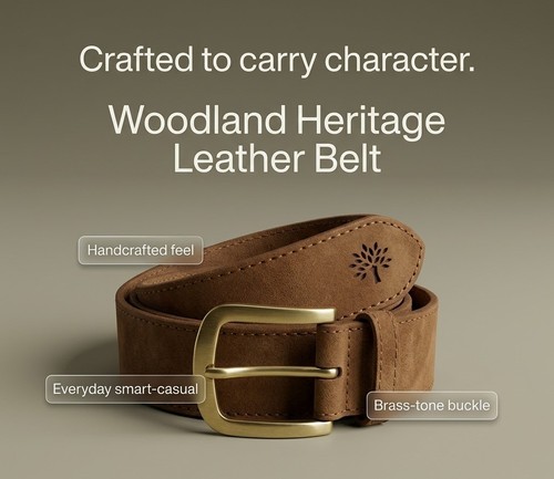 Woodland heritage leather belt - leather,
