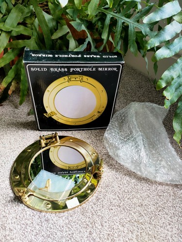 Vintage brass porthole - vintage,