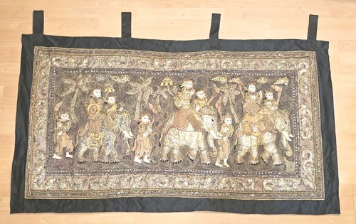 Vintage kalaga burmese myanmar - burmese,
