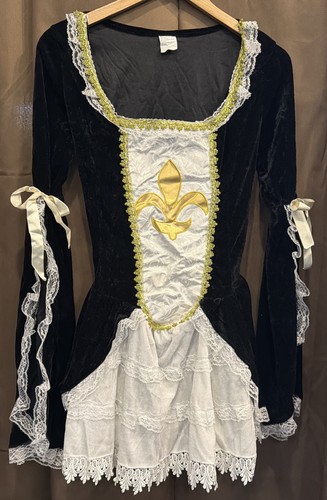 Musketeer black lace velvet - black,