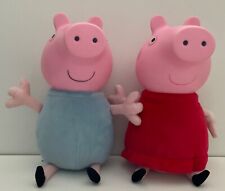 Peppa Pig & George Glow Friends Talking Light Up Head Plush Toy - Both Working