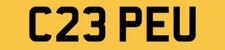 CREPE MOBILE VAN NUMBER PLATE