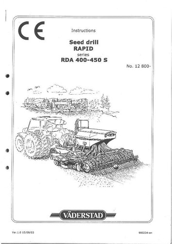 Vaderstad seed drill - vaderstad,