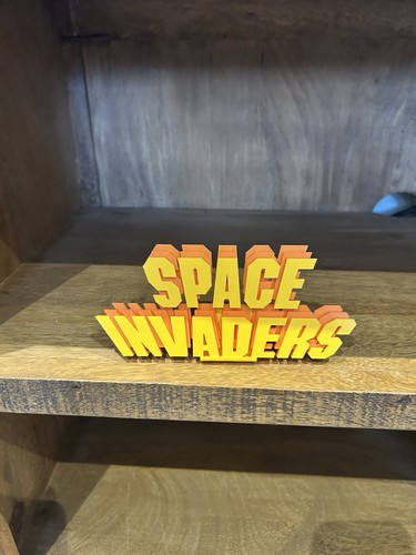 Space invaders display - invaders, sign
