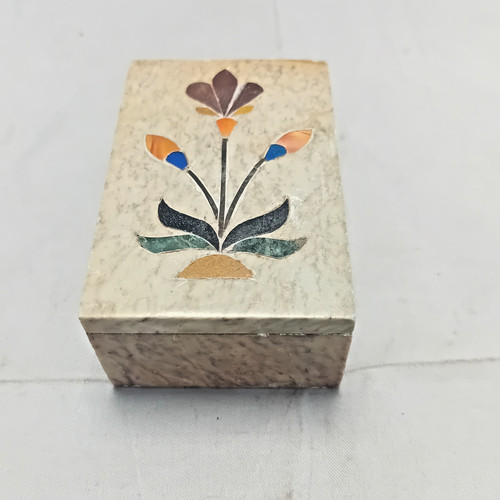 Vintage rectangular soapstone