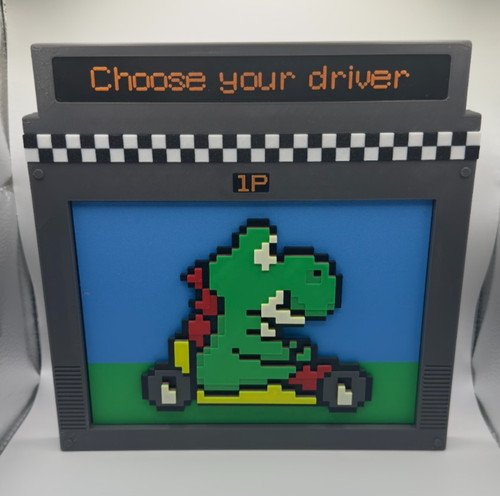 Retro mario kart display - display, frame