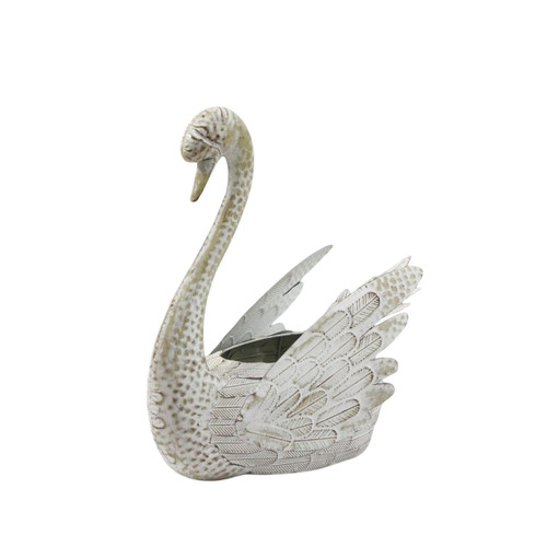 Elegant white swan - white,