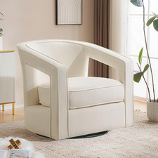 Stylish Chenille Swivel Accent