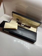 Mens Gold Plated Alfred Dunhill Quartz Wrist Watch With Box & Papers