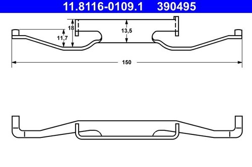 Brake caliper parts ate - brake,