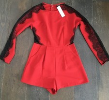 Brand New Topshop Red Black