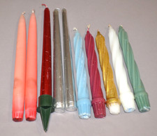 Job lot of 10 vintage candles