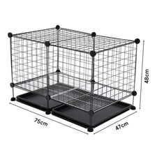 Metal Dog Cage Puppy Cat Pet Crate Carrier Small Medium Large Wire Cage Training