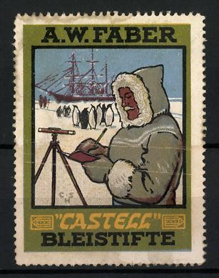 Advertising stamp castell - advertising,
