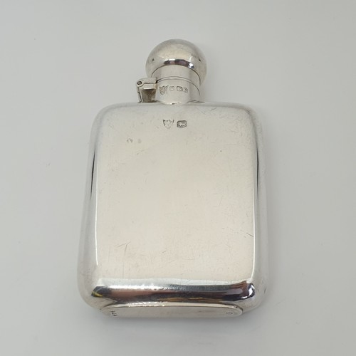Sterling silver hip flask - silver,