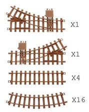 TRAIN/NEWQIDA 'G' GAUGE 757-5801 TRACK PACK