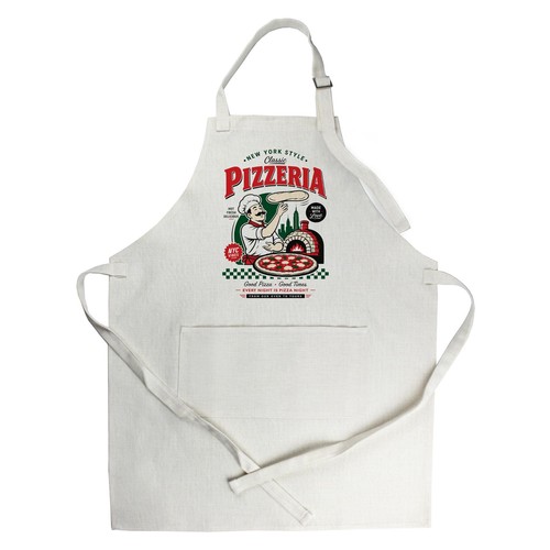 Retro pizzeria apron novelty - retro,