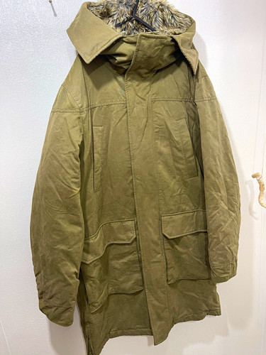 Zara men khaki hooded - men’s,