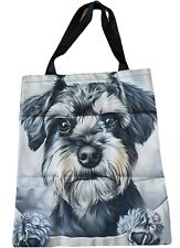 Salt and Pepper Miniature Schnauzer Tote Bag, Shopping Bag, Dog Gift