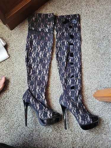 Colin stuart black lace sexy - black,