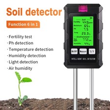 4 in1 Soil Soil PH Meter LCD