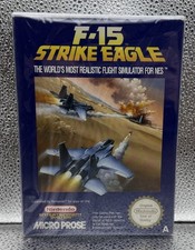 F-15 Strike Eagle Nintendo NES W/Manual VGC 8 Bit Retro PAL 1991 #0207