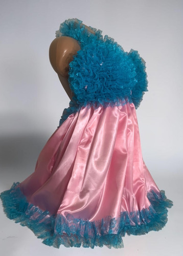 Satin fembot sissy dress - fembot,